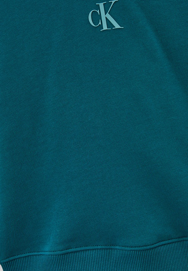 Худи Calvin Klein Jeans бирюзовый, размер 170, фото 3