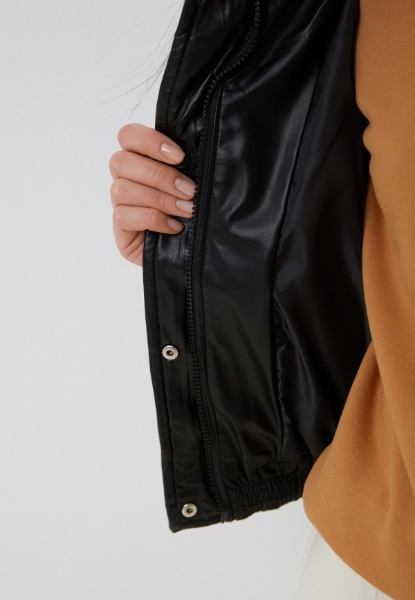 фото Куртка кожаная утепленная moki