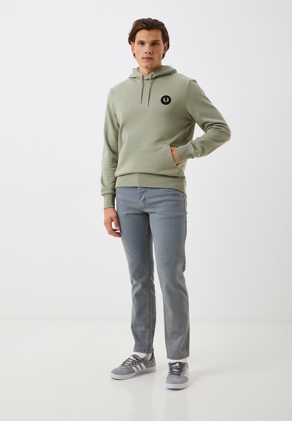 Худи Fred Perry зеленый, размер 48, фото 2