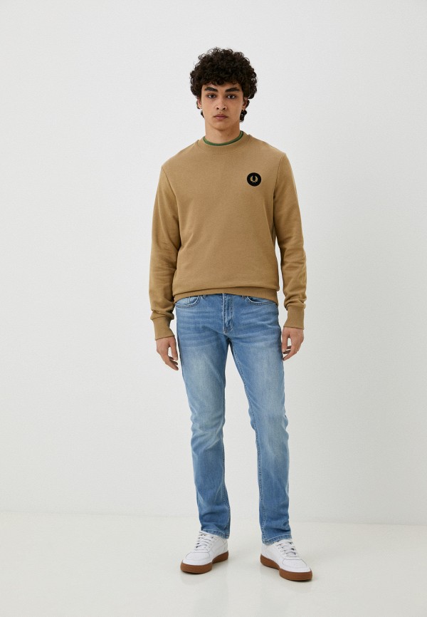 Свитшот Fred Perry коричневый, размер 52, фото 2