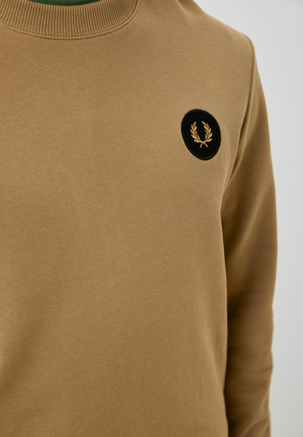 Свитшот Fred Perry коричневый, размер 52, фото 4
