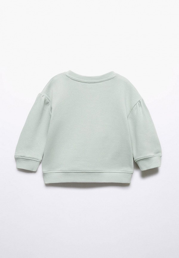Свитшот Mango Kids бирюзовый, размер 98, фото 2