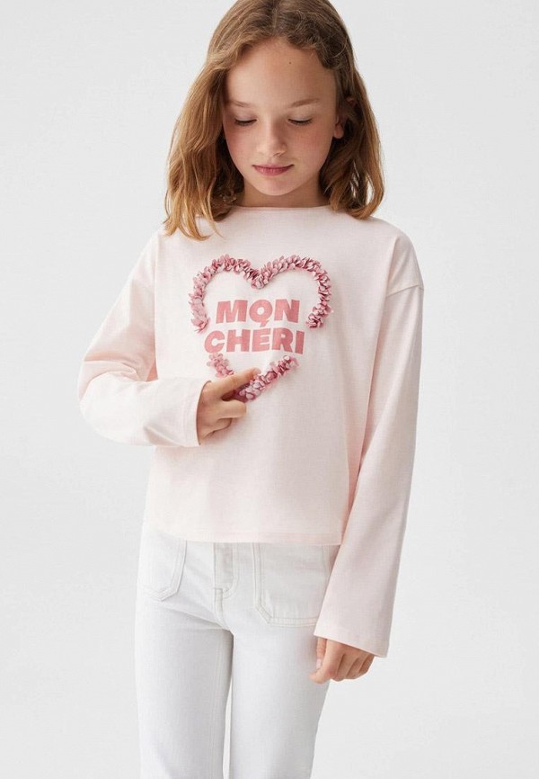 

Лонгслив Mango Kids, Розовый, CHERI