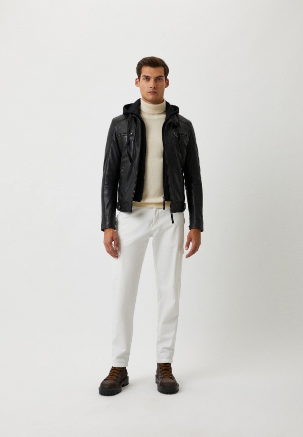 фото Куртка кожаная утепленная serge pariente