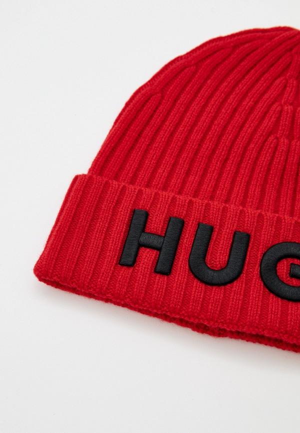 Шапка Hugo красный, размер 00, фото 3