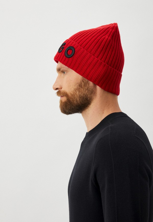 Шапка Hugo красный, размер 00, фото 5