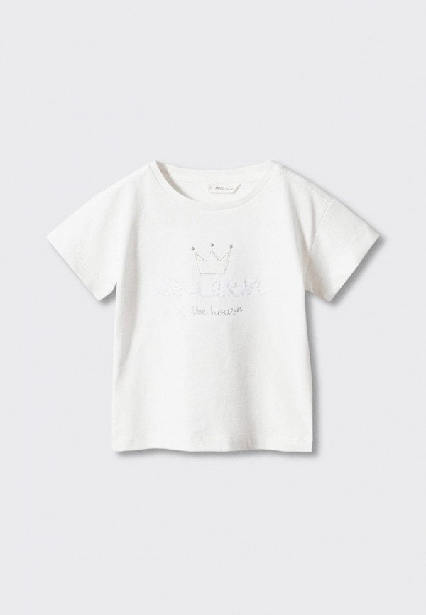 

Футболка Mango Kids, Белый, QUEEN