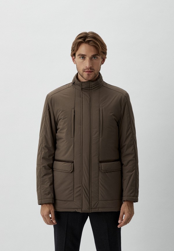 Куртка утепленная Corneliani коричневого цвета