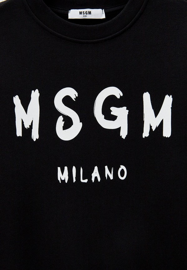 Свитшот MSGM Kids черный, размер 152, фото 3