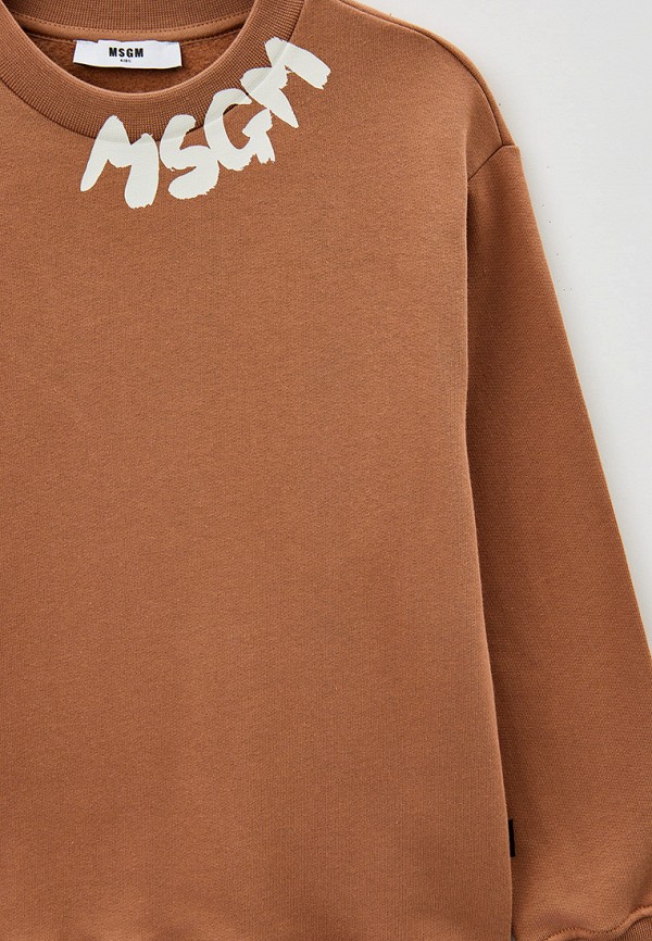 Свитшот MSGM Kids коралловый, размер 128, фото 3