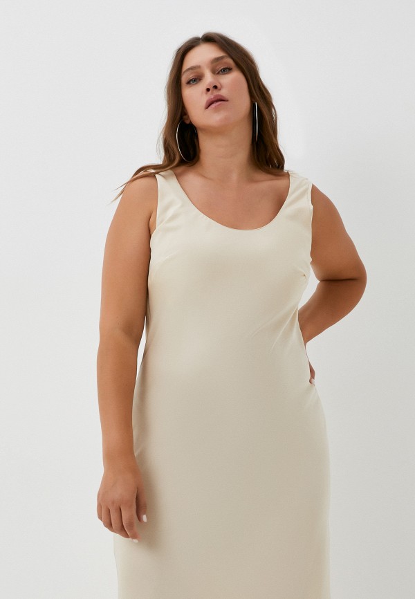 Платье Francesca Peretti бежевый, размер 46, фото 2