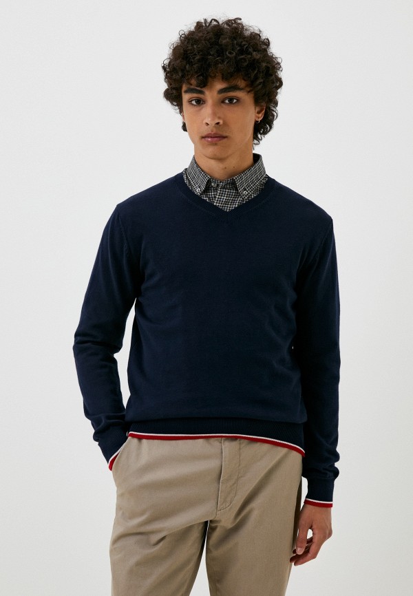 Пуловер Giorgio Di Mare синего цвета