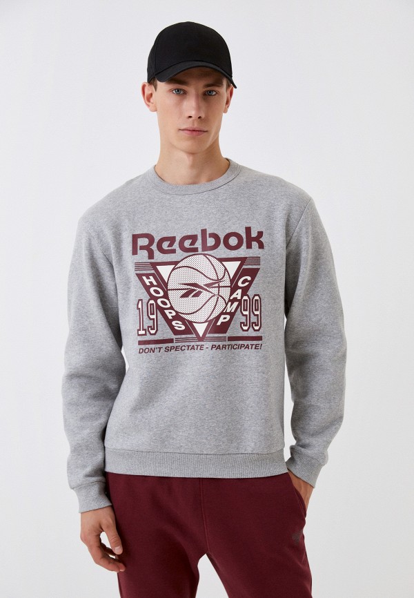 

Свитшот Reebok, Серый, REEBOK BASKETBALL TOP