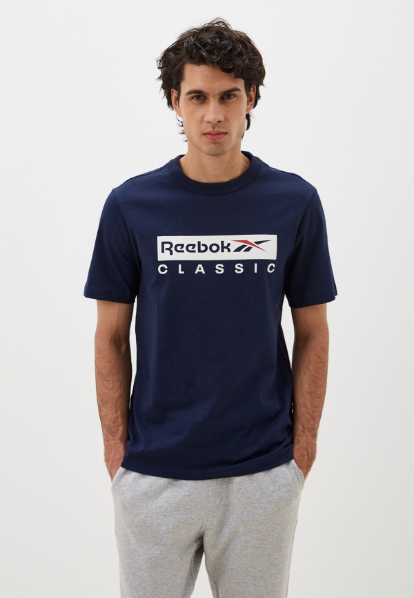 

Футболка Reebok, Синий, REEBOK CLASSIC SS TEE
