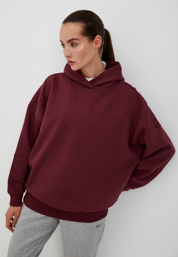 

Худи Reebok, Бордовый, LUX OVERSIZED HOODIE