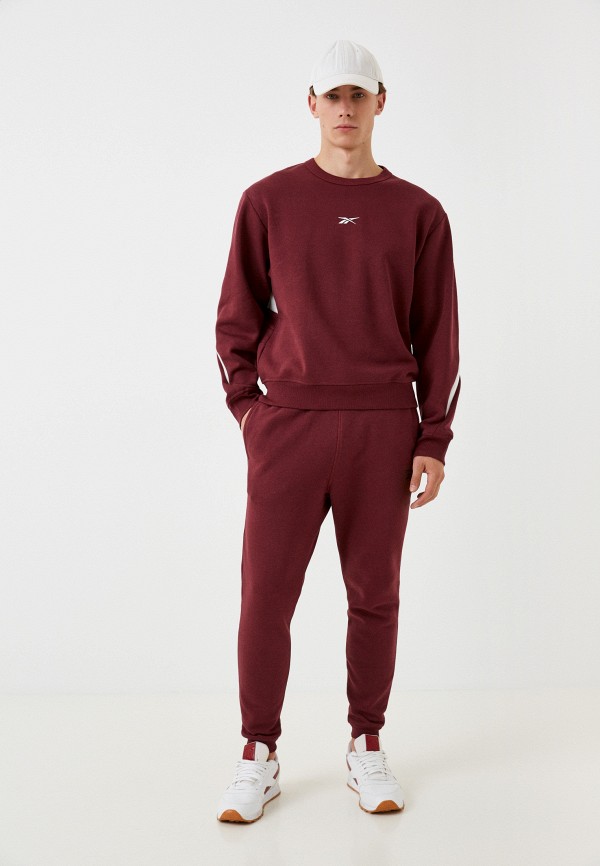 Свитшот Reebok бордовый, размер 48, фото 2