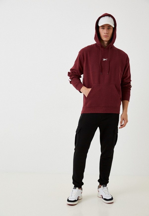 Худи Reebok бордовый, размер 64, фото 2