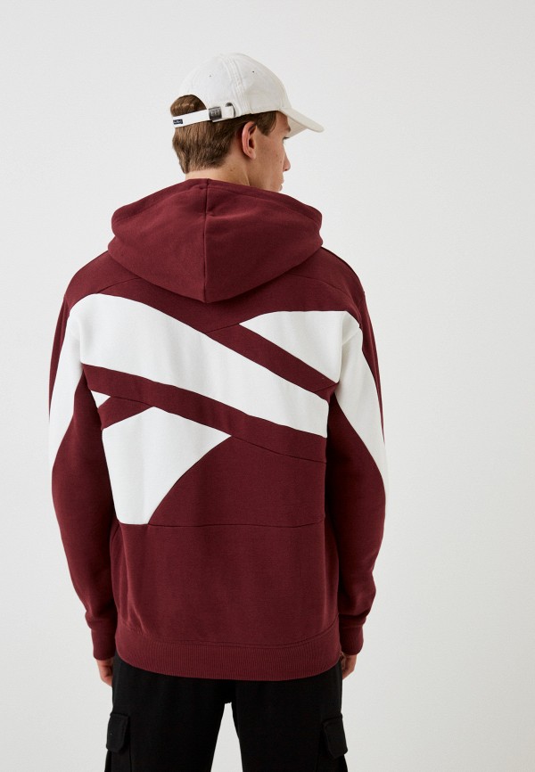 Худи Reebok бордовый, размер 64, фото 3