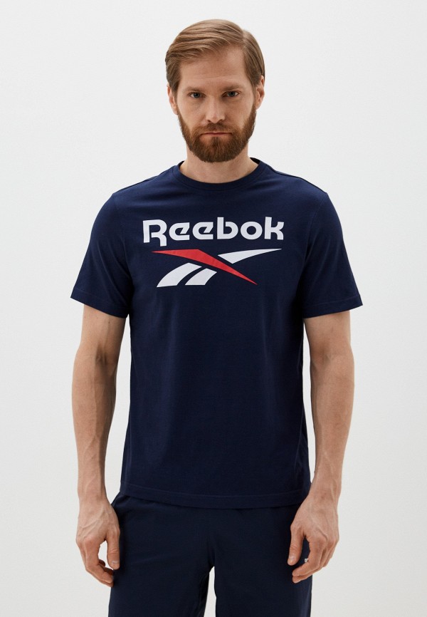 

Футболка Reebok, Синий, REEBOK IDENTITY STACKED LOGO T-SHIRT