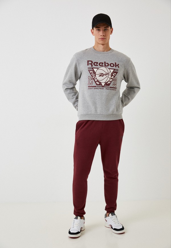 Брюки спортивные Reebok бордовый, размер 48, фото 2
