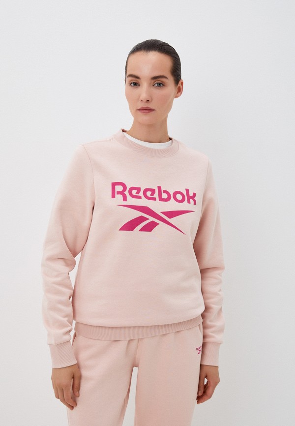 

Свитшот Reebok, Розовый, REEBOK ID BIG LOGO FLEECE CREW
