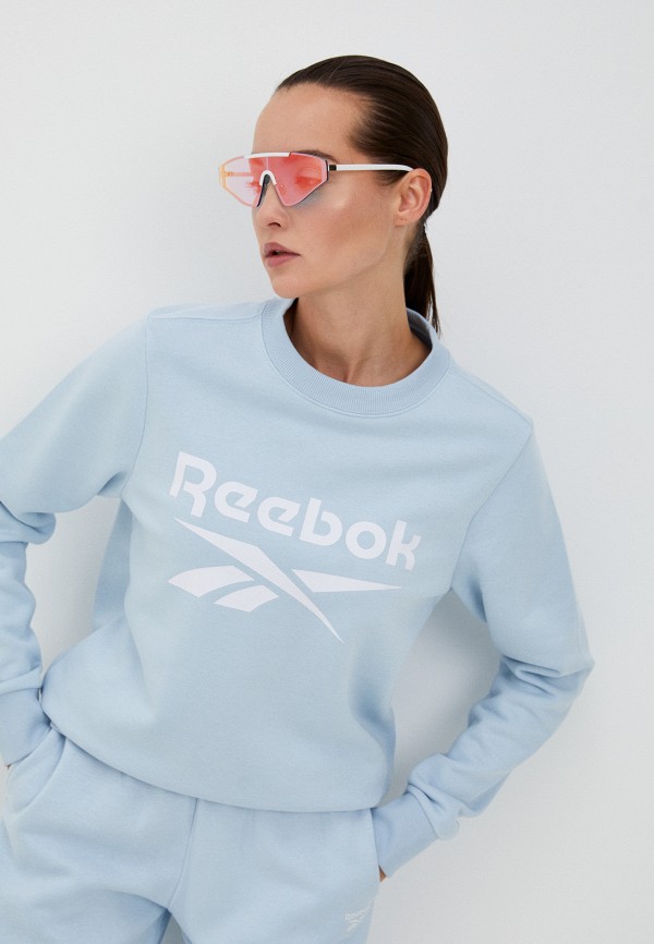

Свитшот Reebok, Голубой, REEBOK ID BIG LOGO FLEECE CREW