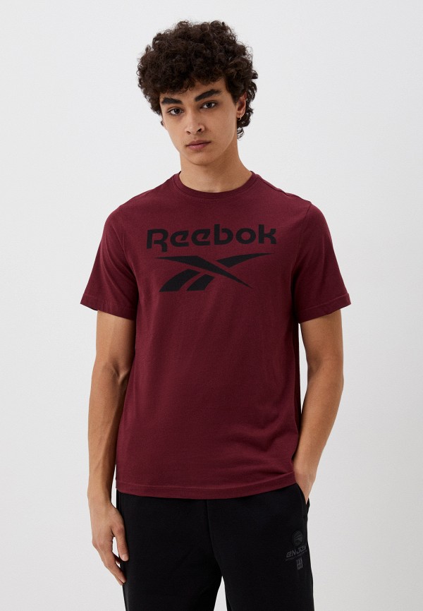 

Футболка Reebok, Бордовый, REEBOK IDENTITY STACKED LOGO T-SHIRT