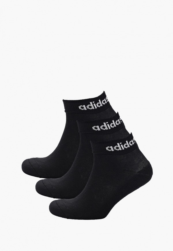 Носки 3 пары adidas черный, размер 49