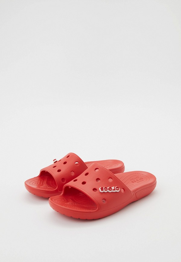 Сланцы и джиббитсы Crocs красный, размер 36, фото 3
