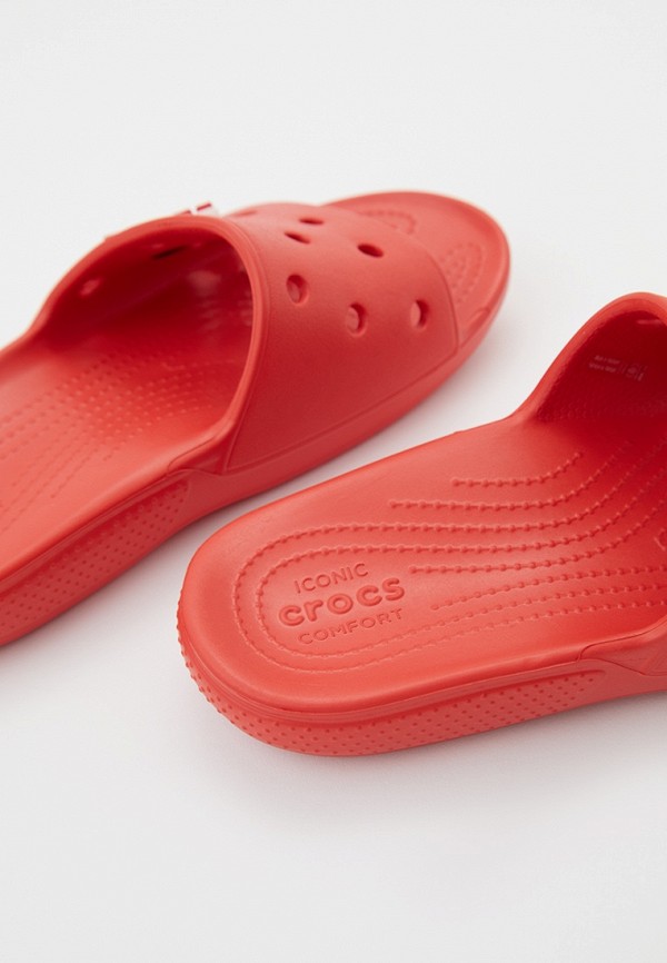 Сланцы и джиббитсы Crocs красный, размер 36, фото 4
