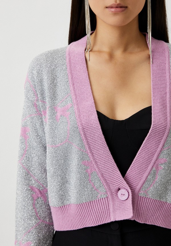 Кардиган Pinko серебряный, размер 40, фото 4