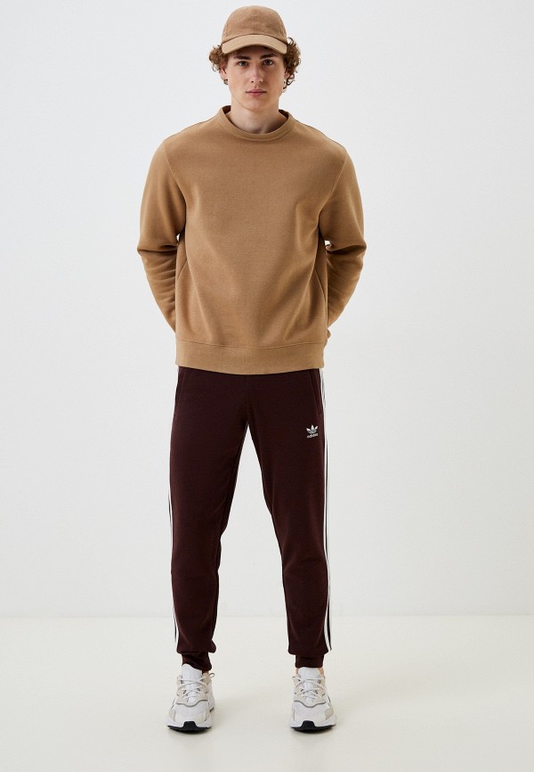 Брюки спортивные adidas Originals коричневый, размер 44, фото 2