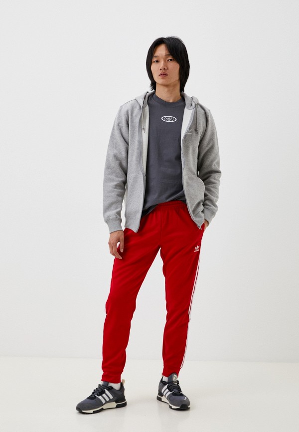 Брюки спортивные adidas Originals красный, размер 56, фото 2