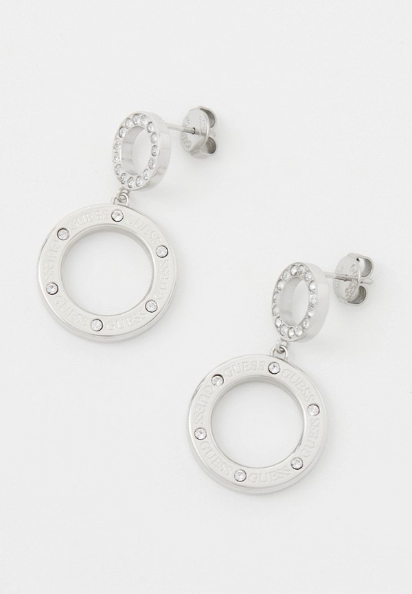

Серьги Guess, Серебряный, гальваническое покрытие