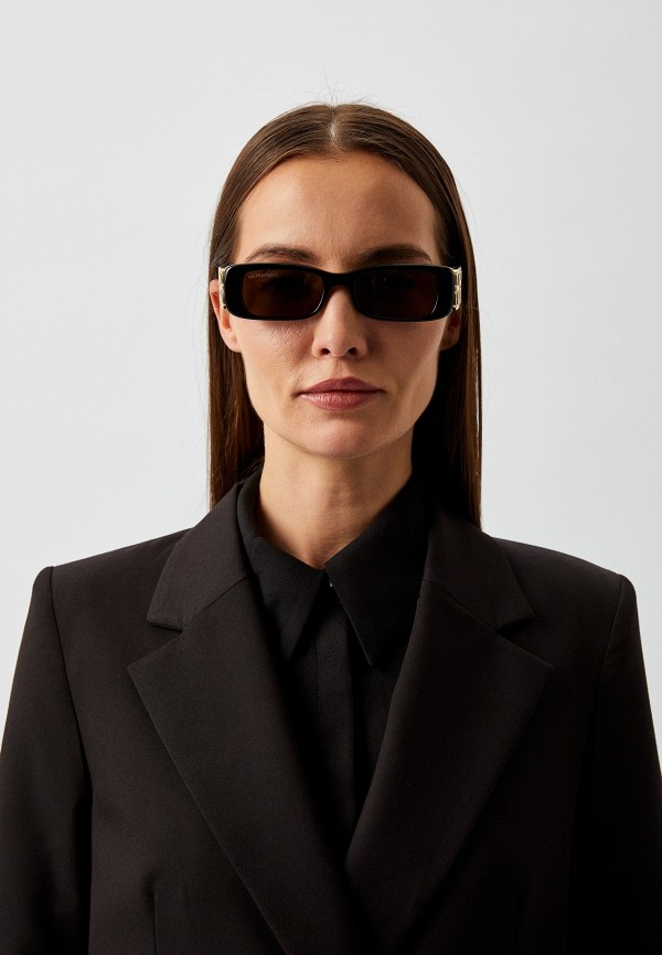 Очки солнцезащитные Balenciaga черный, размер 51, фото 5