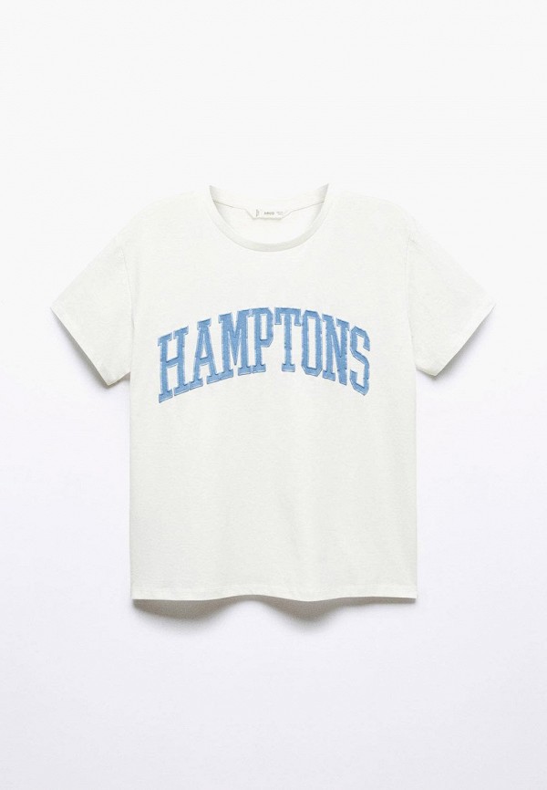 

Футболка Mango Kids, Белый, HAMPTONS