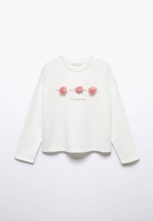 

Лонгслив Mango Kids, Белый, ERIZO