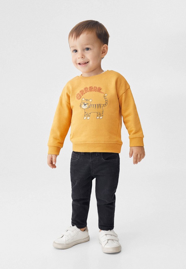 Свитшот Mango Kids желтый, размер 80, фото 5