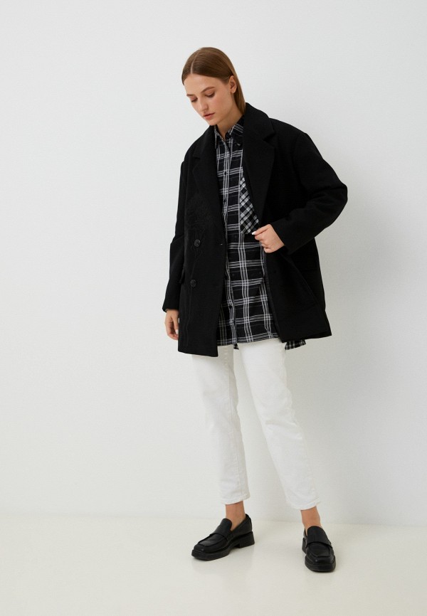 Полупальто Desigual черный, размер 44, фото 2