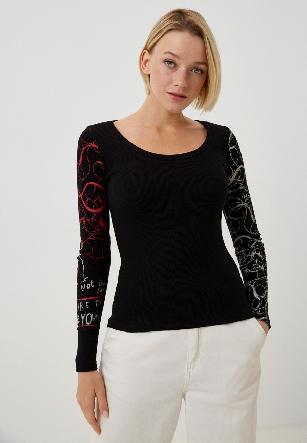 

Лонгслив Desigual, Черный