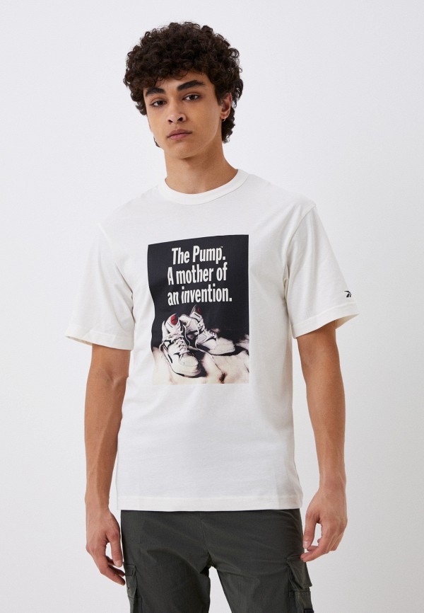 

Футболка Reebok, Бежевый, REEBOK BASKETBALL PUMP GRAPHIC T-SHIRT