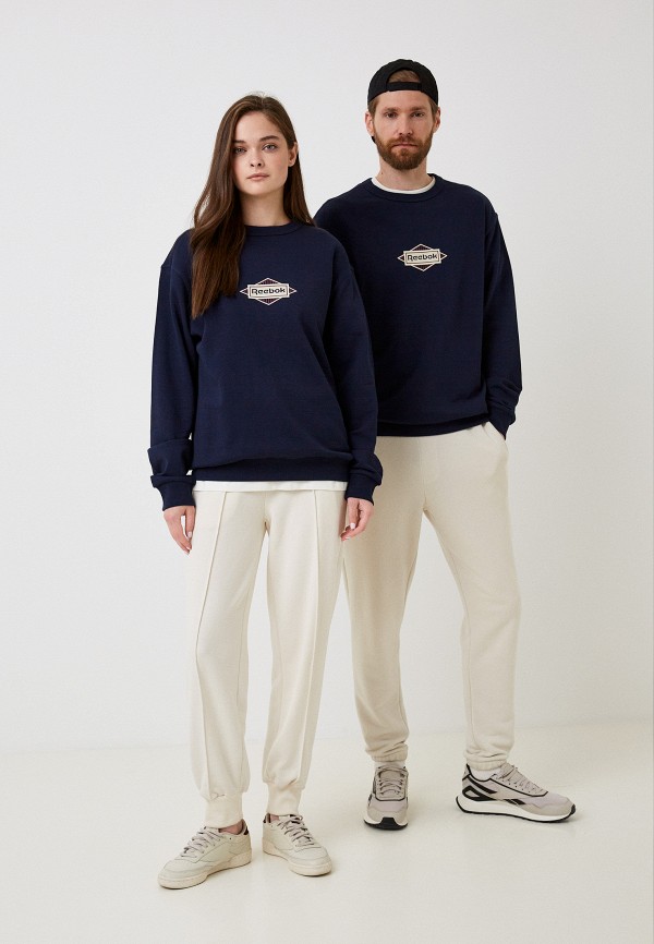 Свитшот Reebok синий, размер 44, фото 2