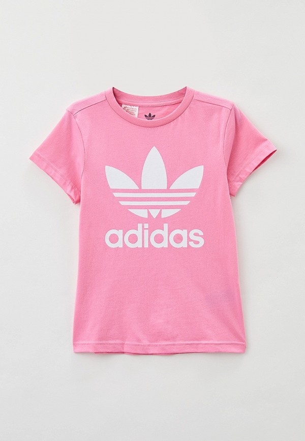 Футболка adidas Originals розового цвета