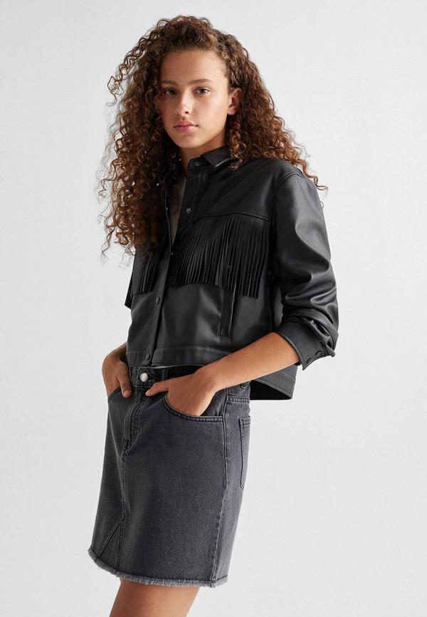 фото Куртка кожаная mango kids