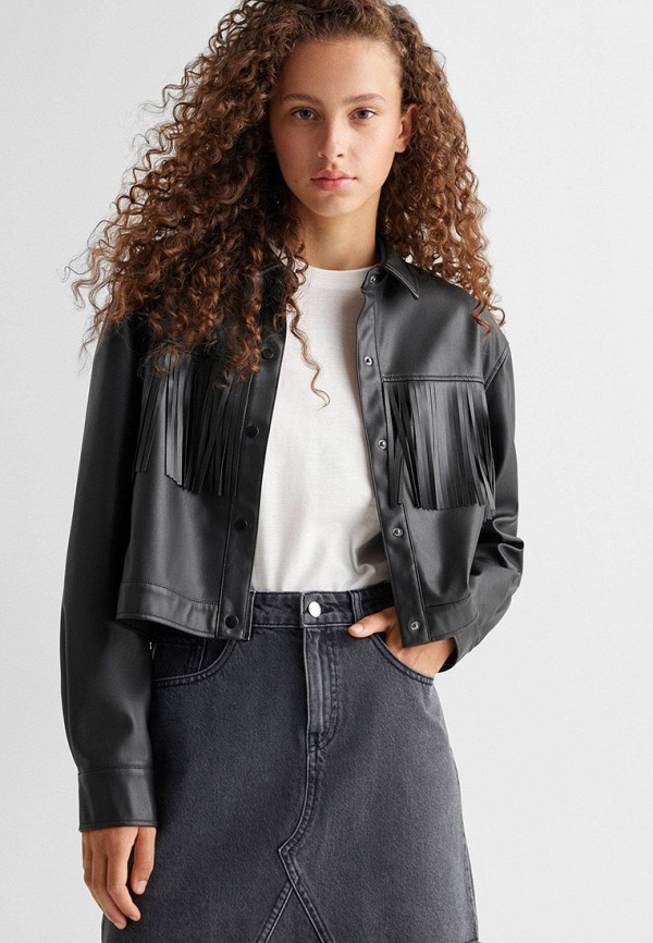 фото Куртка кожаная mango kids