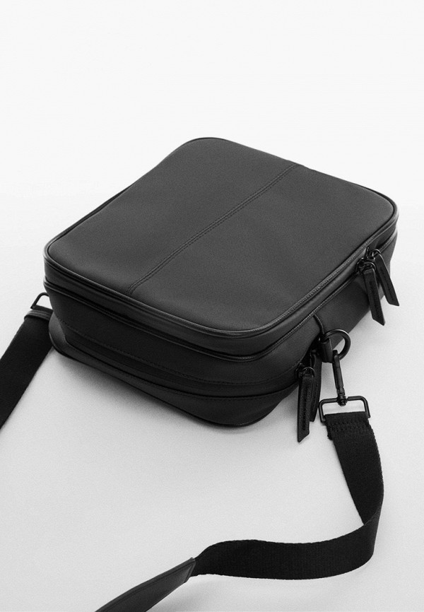 Сумка Mango Man черный, размер 00, фото 4