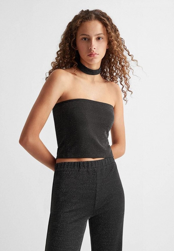 

Топ Mango Kids, Черный, GLAM