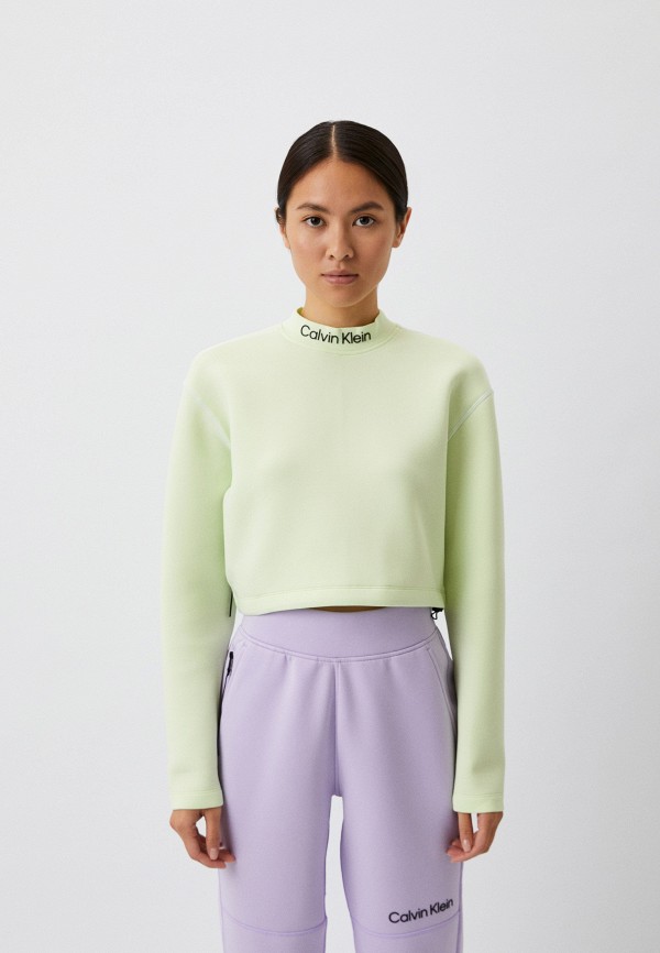 

Свитшот Calvin Klein Performance, Зеленый, ICON PW - Pullover