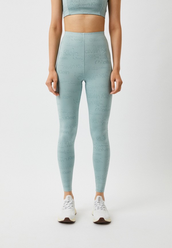 

Леггинсы Calvin Klein Performance, Бирюзовый, Essentials WO - Legging (Full Length) (Print)