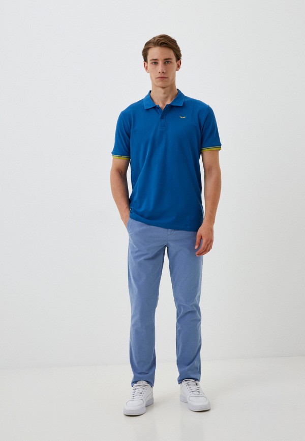 Брюки United Colors of Benetton голубой, размер 50, фото 2